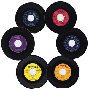 6 Vintage 45 rpm Children’s Vinyl Records